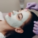 Green Apple Facial Mask by Pevonia on Woman at Spa