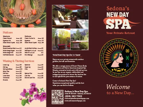 Download The Brochure for Sedona's New Day Spa