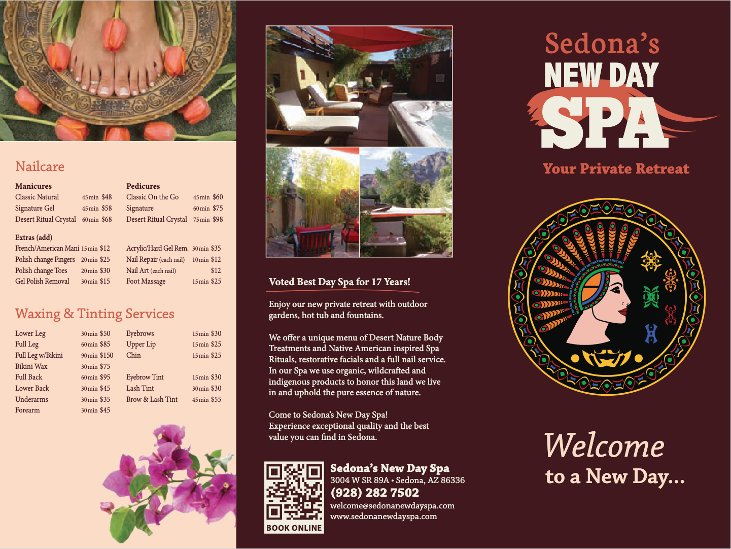 Click Here to Download The Brochure for Sedona's New Day Spa