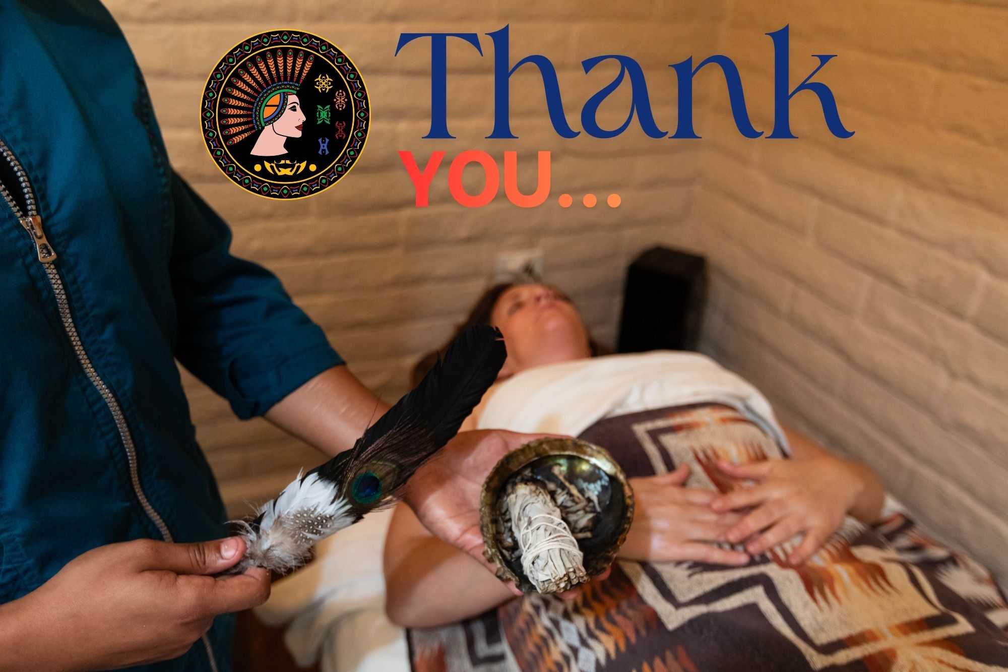 A client receives a native inspired treatment