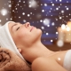 client receives spa treatment with snow effect
