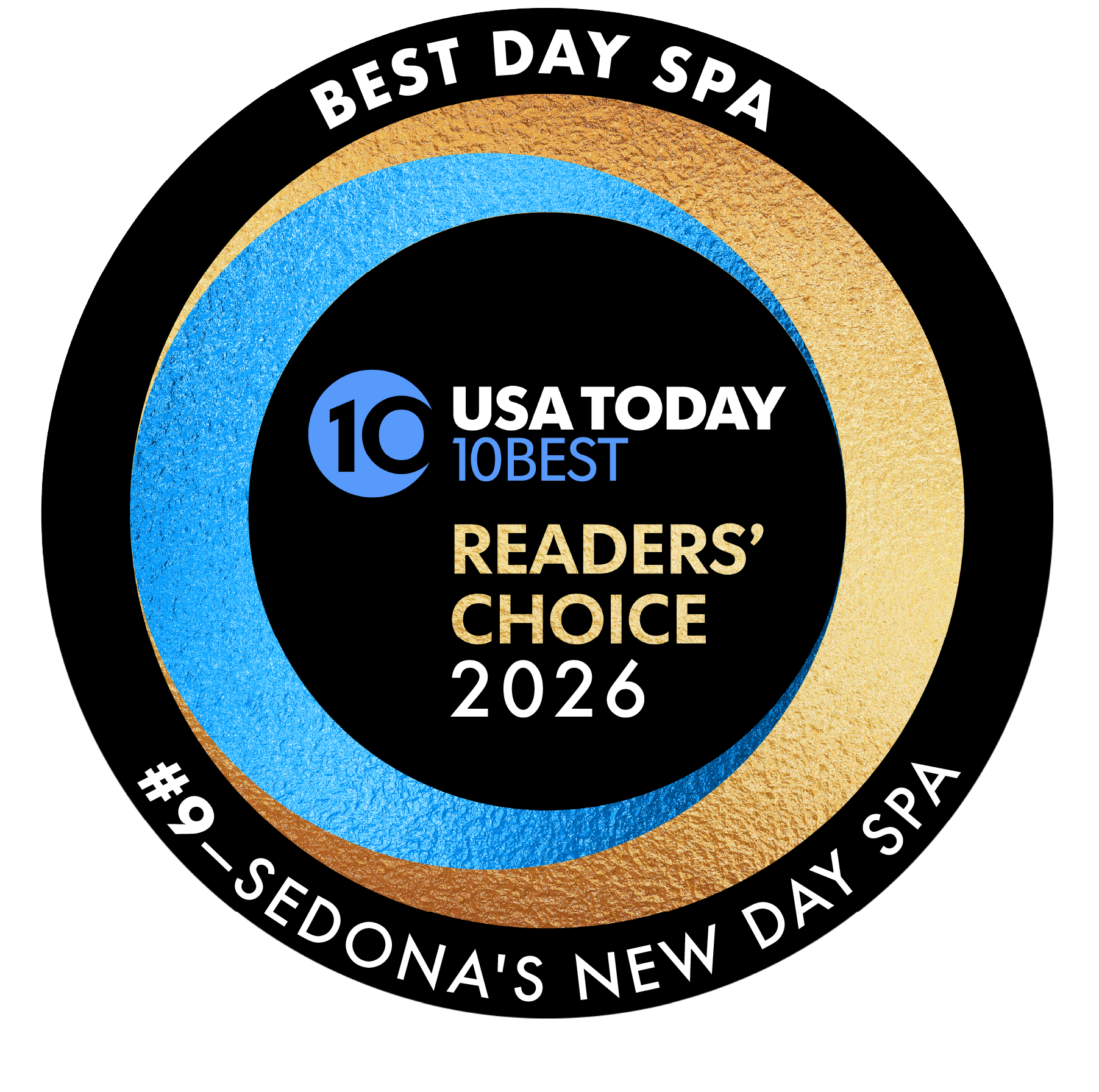 Best Day Spa award from USA TODAY 20206 TOP 10 in the USA